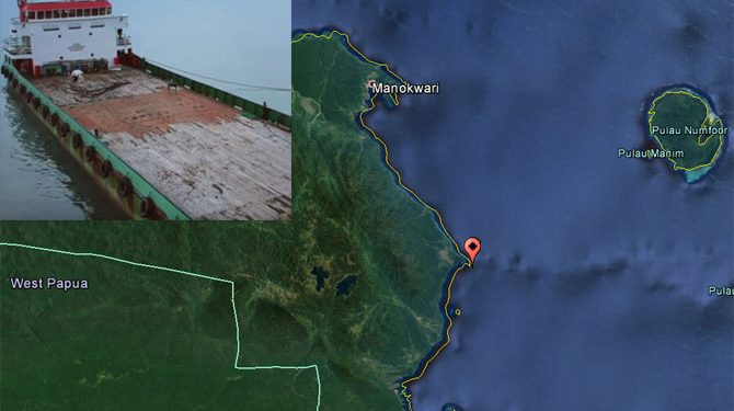 Coastal cargo ship sank in West Papua waters, Indonesia – Maritime Bulletin
