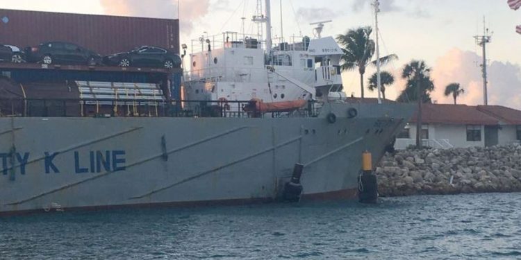 Uninvited visitor for exclusive island off Miami: 200-foot cargo ship that ran ‘hard aground’