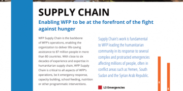 WFP Supply Chain Factsheet (November 2019) – World