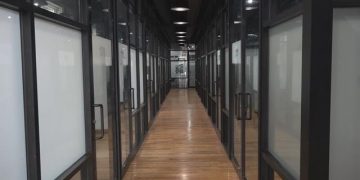 Old warehouse converted into creative space for professionals, a