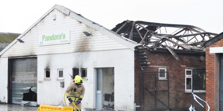 Pictures show charred remains of Leicester warehouse after huge blaze