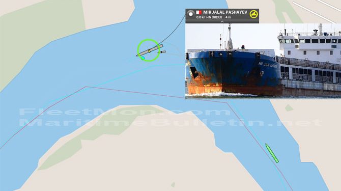 Cargo ship bound for Turkey ran aground, river Don, Russia – Maritime Bulletin