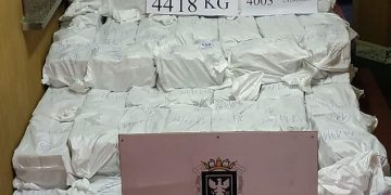 Police in Uruguay seize 5.9 tons of cocaine worth $1.3 BILLION that was packed in cargo containers