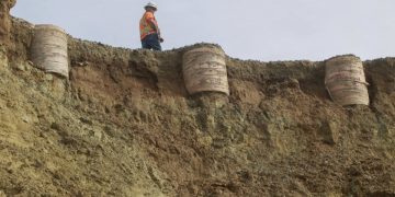 Train service suspended for weekend bluff repairs
