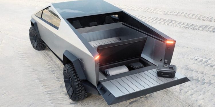Tesla Cybertruck’s tailgate will have a “flip stop” to prevent long cargo from slipping off the bed