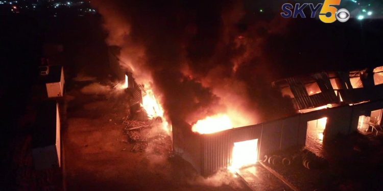 Crews Continue To Battle Warehouse Fire | Fort Smith/Fayetteville News