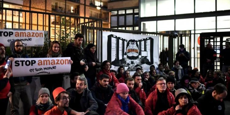 Amazon Warehouse Power Cut in France Amid Worker Strikes
