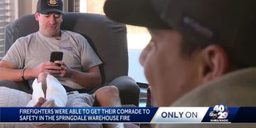 AR Firefighter Recalls Being Trapped in Burning Warehouse