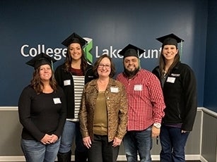 CLC class earns first online supply chain management certificate