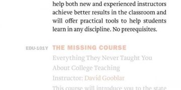 “The Students Are the Material”: David Gooblar and the Art of College Teaching