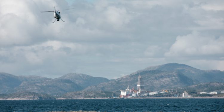 Equinor in ‘world first’ drone operation to deliver equipment offshore – video
