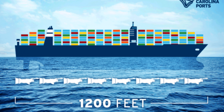 Cargo ship the size of eight Statues of Liberty to enter Charleston Harbor on Sept. 20 – ABC NEWS 4