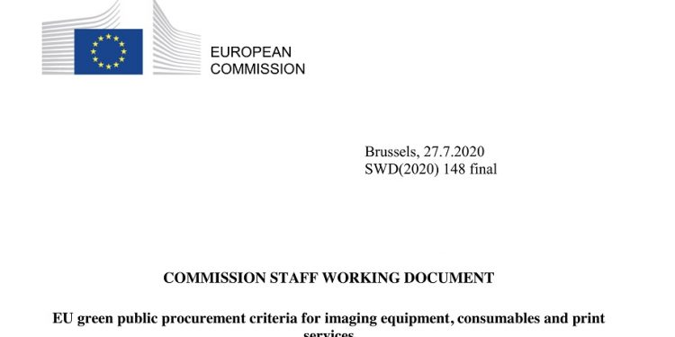 ETIRA welcomes EU’s new Green Procurement Policy (GPP) Criteria for Imaging Equipment Tenders