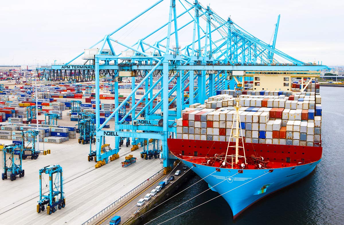 The APM Terminal in Rotterdam, Netherlands.  (Photo: APMTerminals.com)