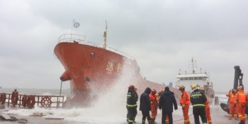 Cargo ship grounded by storm in Yantai, China – Maritime Bulletin