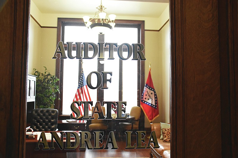 The office of the Arkansas State Auditor Andrea Lea photographed on Dec. 16, 2020 at the Capitol.
(Arkansas Democrat-Gazette/Staci Vandagriff) story.lead_photo.caption