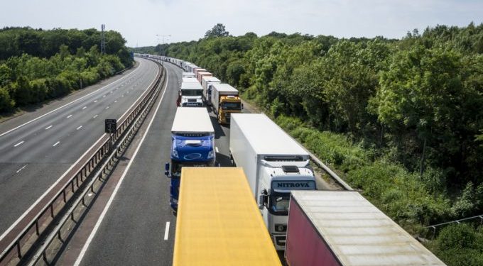Fears grow for stranded drivers and perishable cargo as truck queues build in Kent