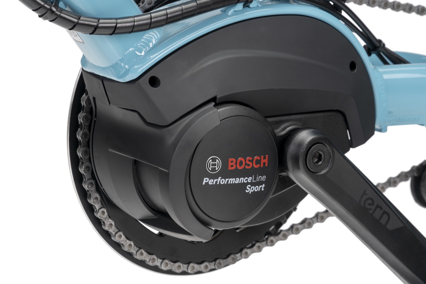 Tern says that the Bosch Performance Line Sport will assist the rider up to 28 mph in the US