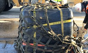 Lost bale of plastic waste from cargo ship retrieved – By Fran Gonzalez – Belfast – Waldo