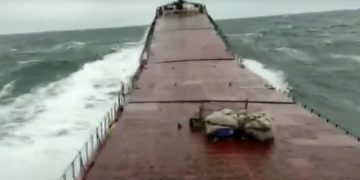 Cargo ship ‘snaps in half’ during storm as panicked crew send desperate Mayday call