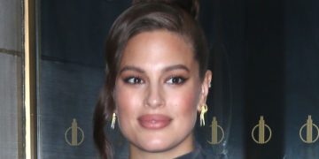 Ashley Graham Serves Up Chic Off-Duty Style In Cozy Knitwear, Cargo Pants & Buzzy Air Jordans