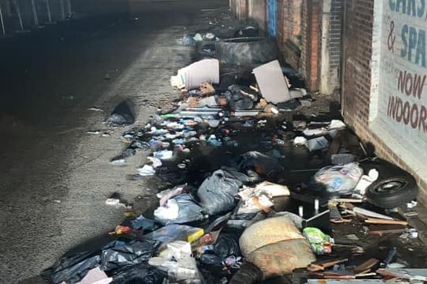 John Hanna spent a night in this rat-infested Liverpool street after testing positive for covid and not being able to leave his cab for three days