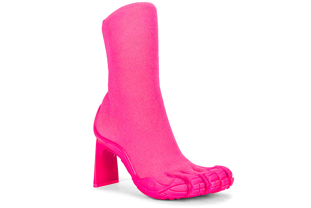 balenciaga, toe boots, vibram, pink