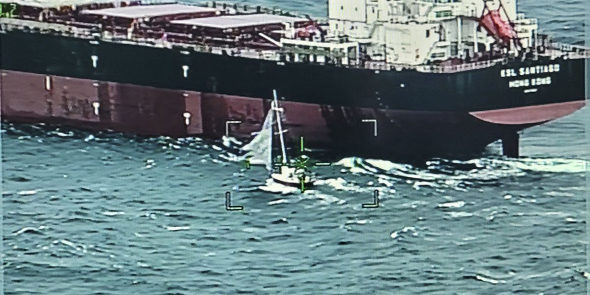 Cargo ship helps rescue sailors off North Carolina coast