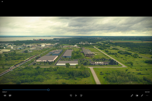 Aerial view of Nouveau Monde’s planned future commercial operations in Bécancour. Learn more about the Company’s strategic location here: https://youtu.be/CGh4ZChdHmc