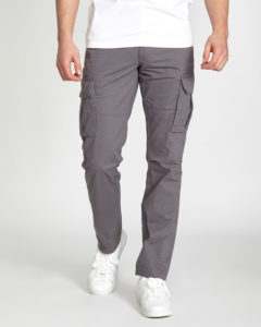 Men's Grey Regular Fit Cargo Pants Ireland