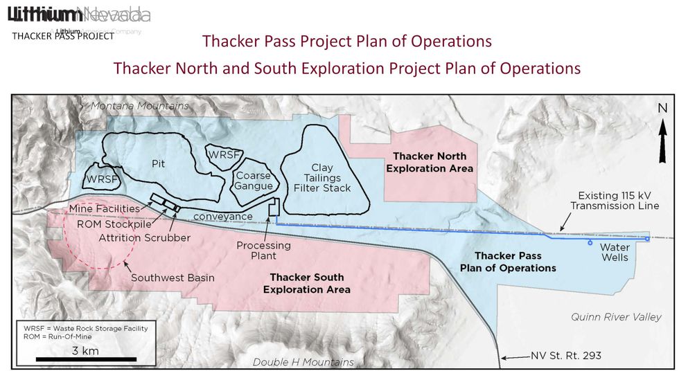 Plan of operation from Draft Environmental Impact Statement for Thacker Pass lithium mine.