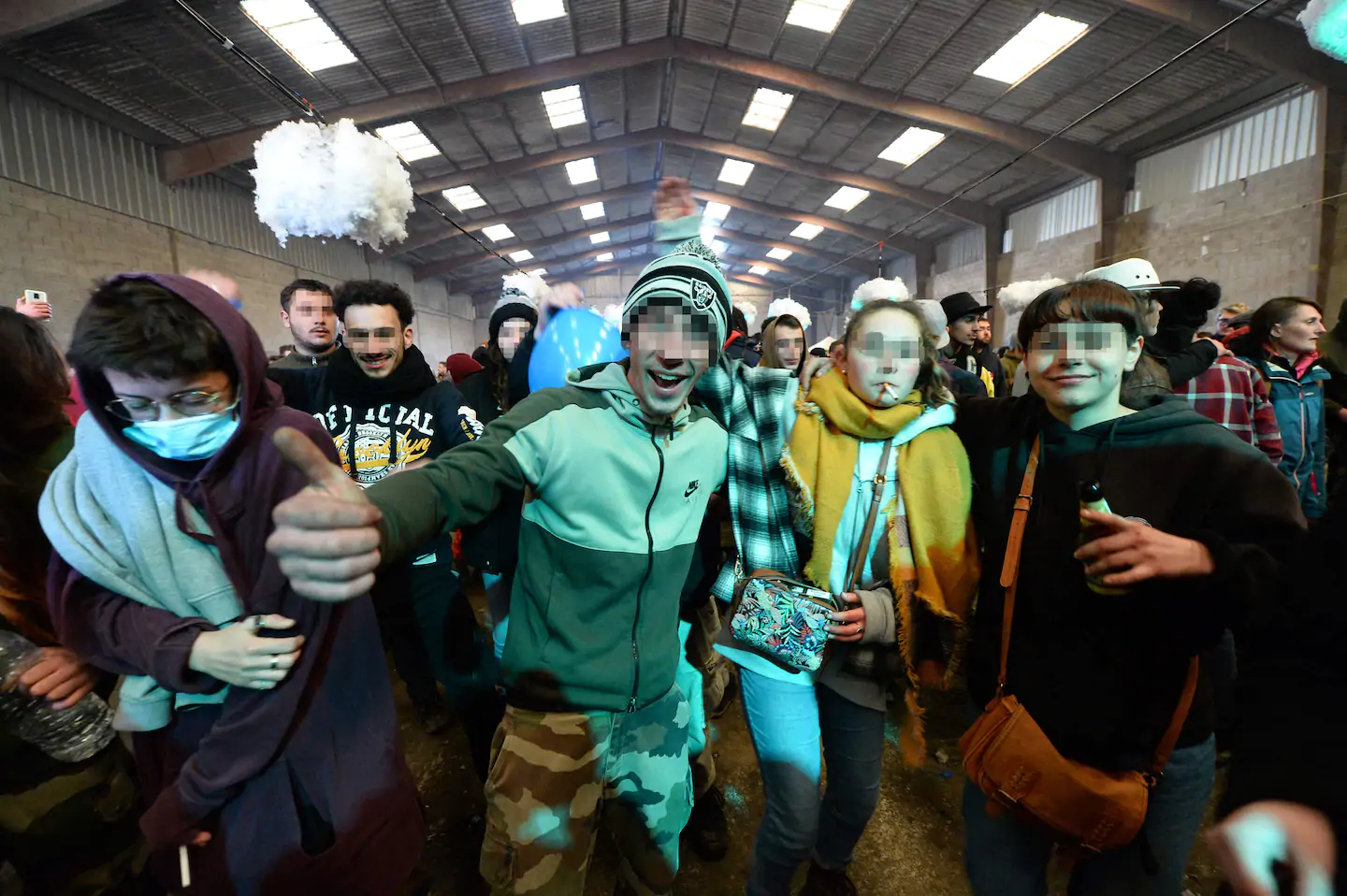 Illegal French New Year’s Eve party that drew 2,500 ends after 36 hours and a failed attempt to shut it down