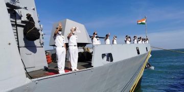 Mission Sagar III INS Kiltan departs from Sihanoukville Port in Cambodia-ANI