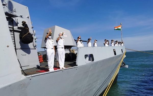 Mission Sagar III INS Kiltan departs from Sihanoukville Port in Cambodia-ANI
