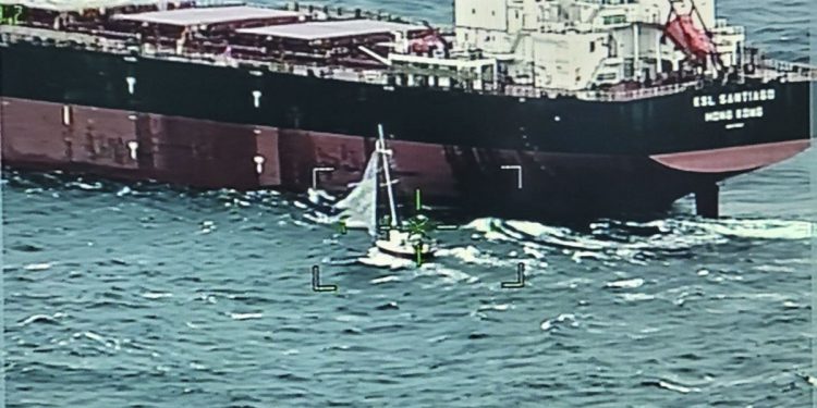 Cargo ship helps rescue sailors off North Carolina coast