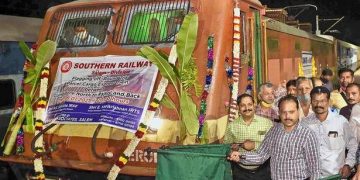 Parcel cargo express train to Rajkot flagged off