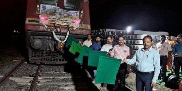 Salem Division launches third parcel cargo train