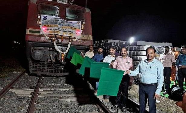 Salem Division launches third parcel cargo train