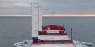 Boomsma Cargo Ship Equipped With Wind Propulsion Units