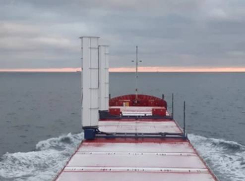Boomsma Cargo Ship Equipped With Wind Propulsion Units