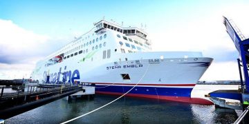 New Ropax Ship Stena Embla Arrives In Belfast