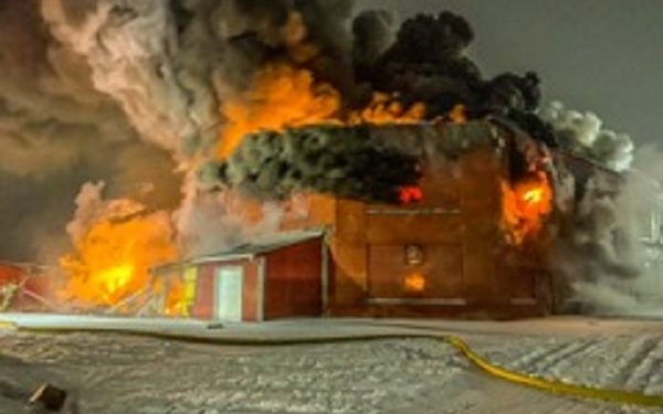 Update: Firefighters Battle Large Warehouse Fire In Princeton (w/Photos)