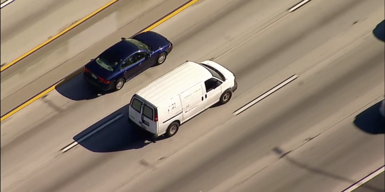 Police chase: Driver of stolen cargo van leads authorities on high-speed pursuit in Los Angeles area – WATCH LIVE