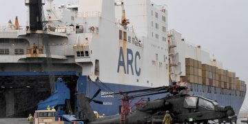 NATO-bound cargo ships out from Port of Beaumont