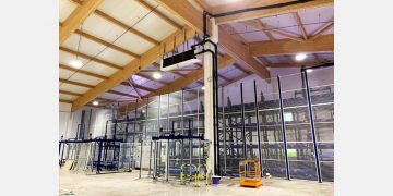 Automated high-bay warehouse at Gemüsebau Steiner in Bavaria