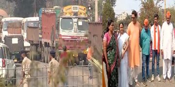 BJP Observes ‘Chakka Jam’ In Western Odisha Protesting Irregularities In Paddy Procurement