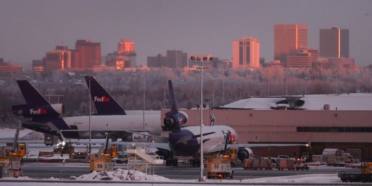 Anchorage airport saw record cargo numbers during 2020
