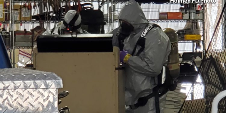 Holmen FD responds to hazardous materials call