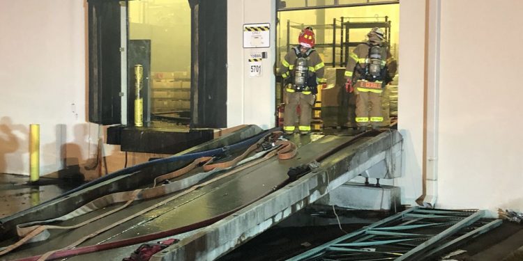 Firefighter injured battling fire in Henrico warehouse