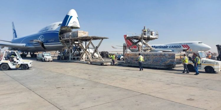 deugro ships project cargo by air from Egypt to China